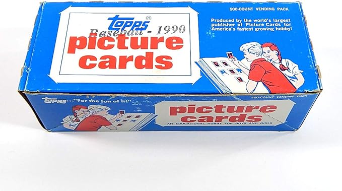1990 Topps Baseball Cards Unopened Vending Box of 500 Cards