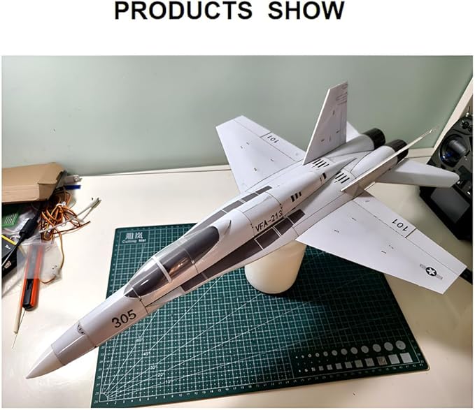 Fighter Jet Model F-18 395mm Wingspan Mini EPP 30mm Ducted Fan Fixed-Wing RC Airplane Aircraft Model for Collection and Gifts (PNP)