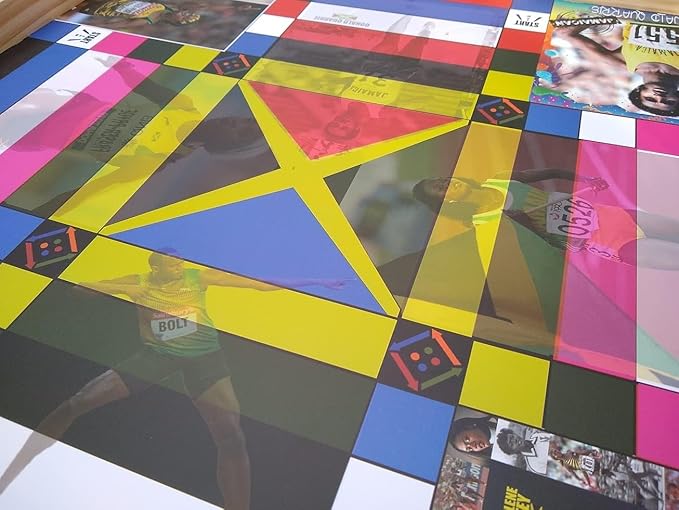 Jamaican Ludo Legendary Athletes Edition – 24x24 Oversized Board Game | Celebrating Jamaica’s Sports Icons | Fun Multi-Player Entertainment for Family Game Night | Ludi Ludy Loodi | Gift Idea