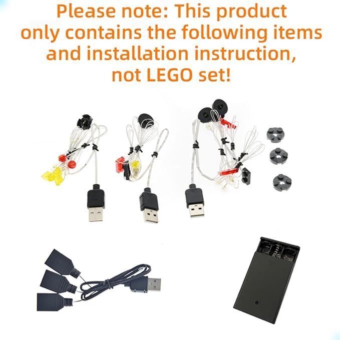LED Light Kit Compatible with Lego NASA Space Shuttle Discovery - Lighting Set for Creator 10283 Building Model (Model Set Not Included)