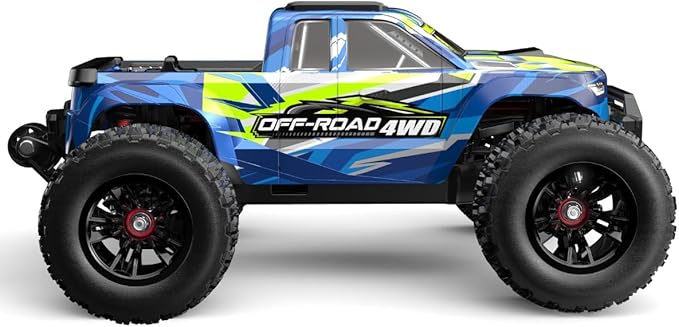 MJX 14208 1:14 Scale 4WD Brushless RC Bigfoot Truck 41 km/h High Speed RTR Off-Road Truck 2.4 GHz Remote 7.4V 2000mAh Battery 88mm All-Terrain Tires Big Wheel Monster