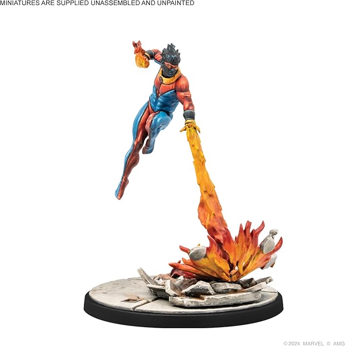 Marvel: Crisis Protocol Sunspot &amp Warlock Character Pack - Tabletop Superhero Game Strategy Game for Kids &amp Adults Ages 14+ 2 Players 90 Min Playtime Made by Atomic Mass Games