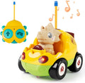 Remote Control Dinosaur Car Toy for Toddlers - Birthday Gift for Boys Ages 18+ Months 2 3 4 5 Year Old - RC Dino Vehicle with Lights and Music Easy Control Toy for Kids