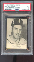 1947 Sunbeam Bread Lou McCollum PSA 3 Graded Baseball Card Sacramento Solons PCL Pacific Coast League