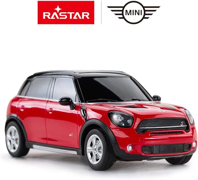 RASTAR BMW 1:24 RC Cars Remote Control Mini Cooper Countryman Model Car Toy Mini Cooper Car for Kids Red