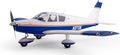 E-flite RC Airplane Cherokee 1.3M Blue BNF Basic AS3X and Safe Select EFL05450
