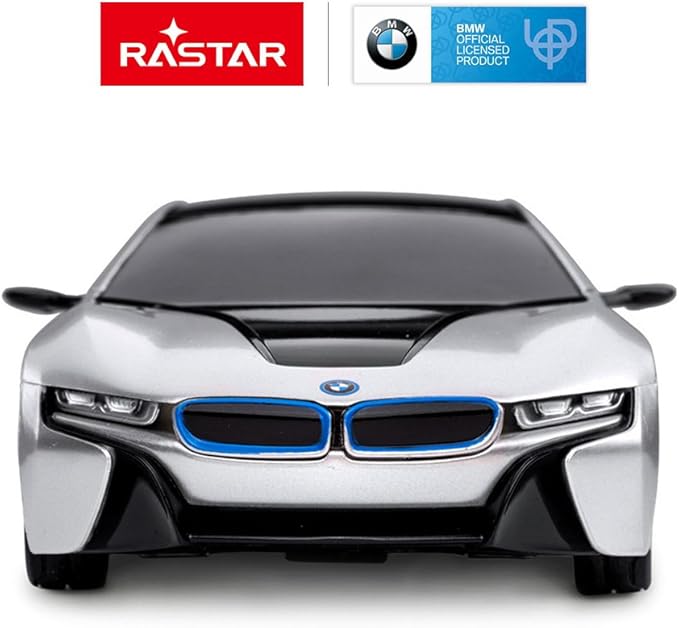 RASTAR BMW i8 RC Car BMW i8 1/24 Remote Control Car BMW Toy Car - Silver
