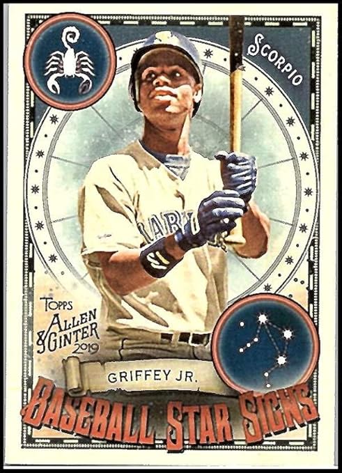2019 Topps Allen and Ginter Baseball Star Signs #BSS-24 Ken Griffey Jr. Seattle Mariners Official MLB Trading Card Insert
