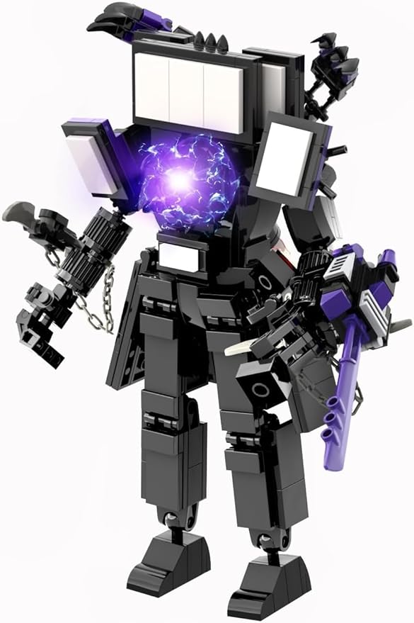 Bentex Toilet Upgraded Titan TV Man Figure Building Block Set Upgraded Cameraman Speakerman Game Model Collectible Building Bricks Birthday Gift for Adults Fans (396pcs)