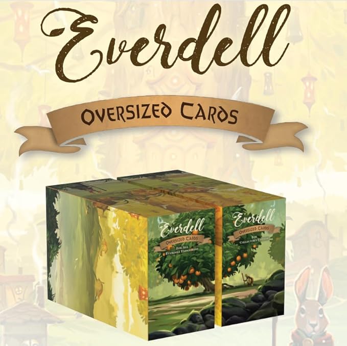 Everdell Expansion Oversized Cards – Extended Art Tarot-Sized Upgrade Pack for All Everdell Expansions Ages 14+ Collector’s Edition Accessory