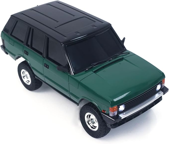 US in Stock 1/18 2.4G RC Rock Crawler Car LDRC Ld18401 4Wd RC Climbing Car Simulation SUV Vehicles Brushed Motor Esc Servo RTR Hobby Grade Model for Birthday Gift(Green)