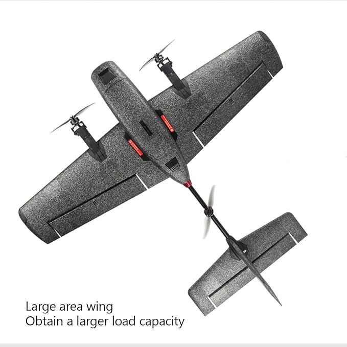 Remote Control Airplane for Adults Ranger T1 VTOL 2.4G EPP Vertical Takeoff and Landing Fixed-Wing RC Aircraft with FPV Camera Mount and Flight Controller