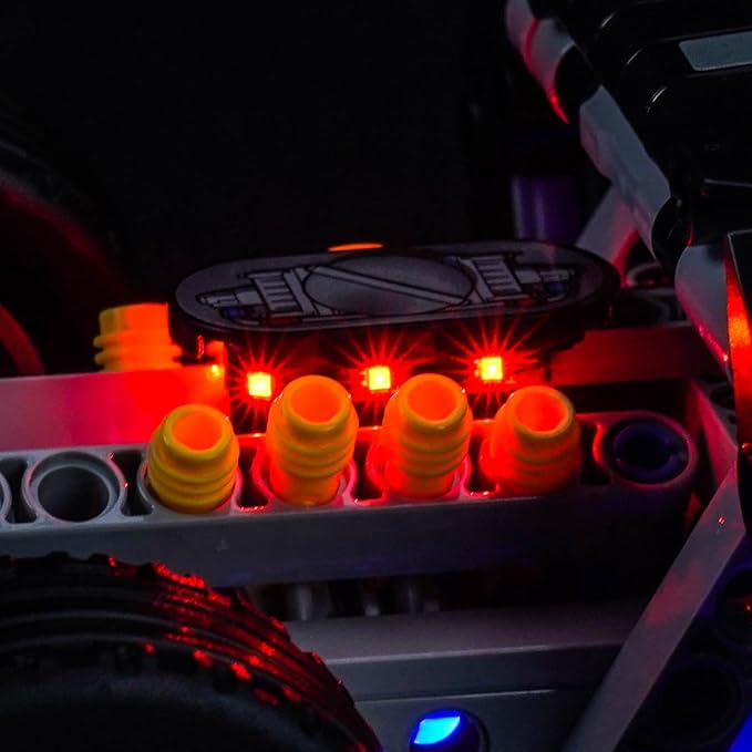 Upgraded Led Light Kit Compatible with Lego 1966 Ford GT40 MKII Race Car Building Set Lights Decoration Compatible with Lego 42223 Best Gifts for Adults (Model Not Included)
