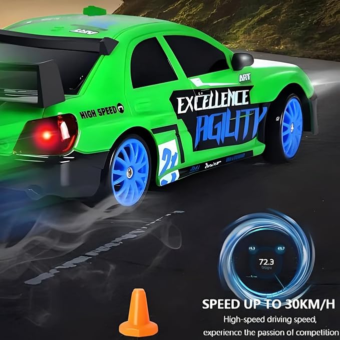Liberty Imports RC Drift Car 1/24 2.4GHz 4WD Remote Control Sport Racing On-Road Vehicle with LED Light Batteries and Drift Tires (Style 3)