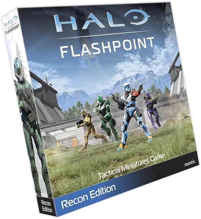Halo: Flashpoint (Recon Edition) Tabletop Miniatures Game - Lead Spartan Fireteams! Fast-Paced Tactical Skirmish Game for Adults Ages 14+ 2 Players 60 Min Playtime Made by Mantic Games