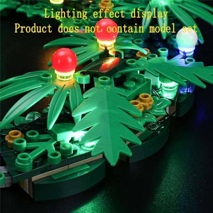LED Light Kit Compatible with Lego Christmas Wreath 2-in-1 - Lighting Set for Lego 40426 Building Model (Model Set Not Included)
