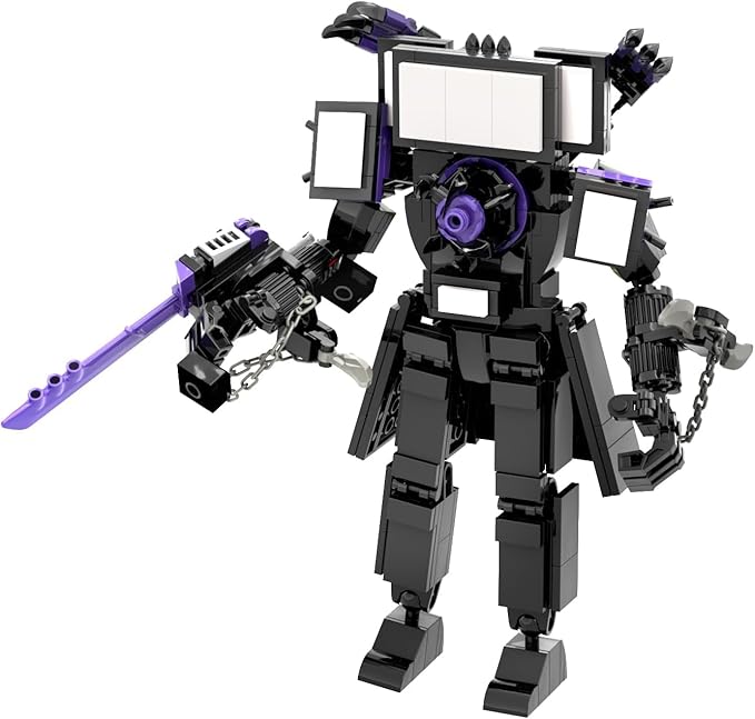 Bentex Toilet Upgraded Titan TV Man Figure Building Block Set Upgraded Cameraman Speakerman Game Model Collectible Building Bricks Birthday Gift for Adults Fans (396pcs)