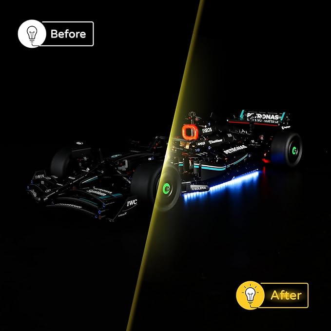 YEABRICKS LED Light for 42171 Technic Mercedes-AMG F1 W14 E Performance Building Blocks Model (Building Set NOT Included)