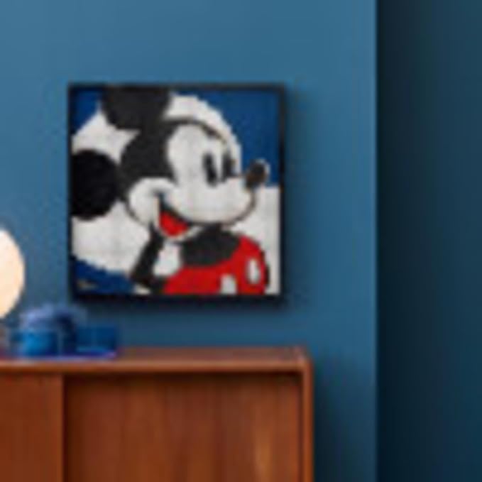 LEGO Art Disney’s Mickey Mouse 31202 Craft Building Kit A Wall Decor Set for Adults Who Love Creative Hobbies New 2021 (2658 Pieces)