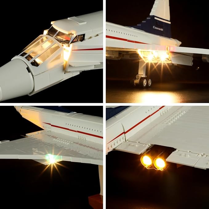 Lightailing Light for Lego- 10318 Concorde - Led Lighting Kit Compatible with Lego Building Blocks Model - NOT Included The Model Set