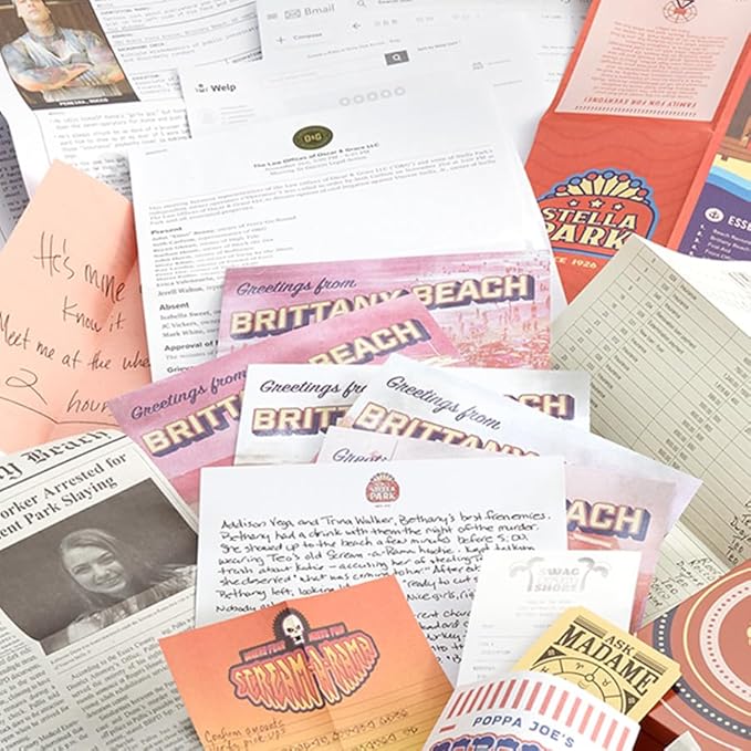 Hunt A Killer: Body On The Boardwalk Catch the Amusement Park Killer Interactive Unsolved Mysteries Game Mystery Box for Game Night Murder Mysteries Card Puzzle &amp Board Games For Ages 14 and
