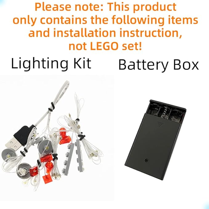 LED Light Kit Compatible with Lego 10274 Ghostbusters ECTO-1 (Ver.2020) - Lighting Set for Creator Building Model (Model Set Not Included)