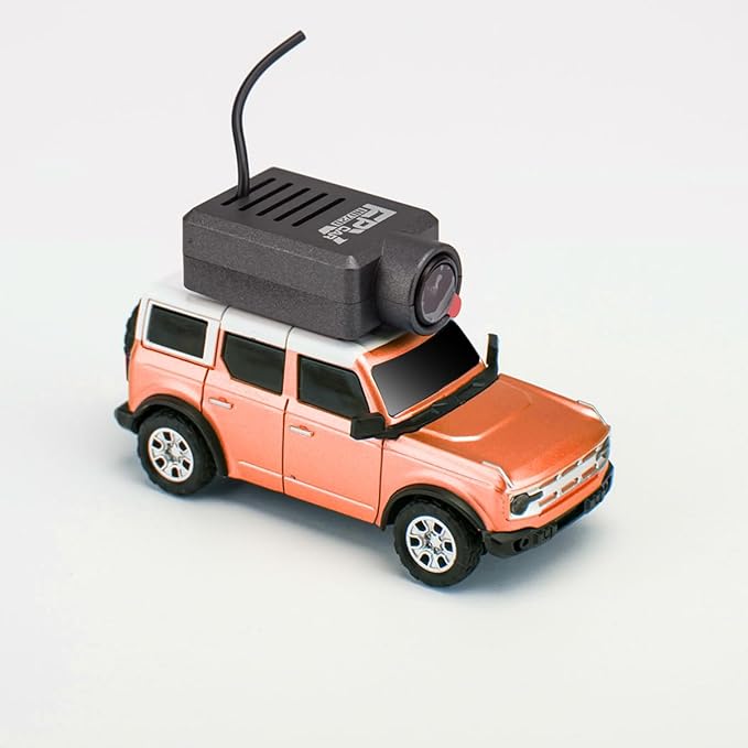 Aetheria WL Mini RC Car with HD FPV Camera 1/64 Remote Control Car FPV RC Drift Cars with LED Ambient Lights &amp Interactive Controls &amp 3-Speed Modes Gift for Adult (Orange)