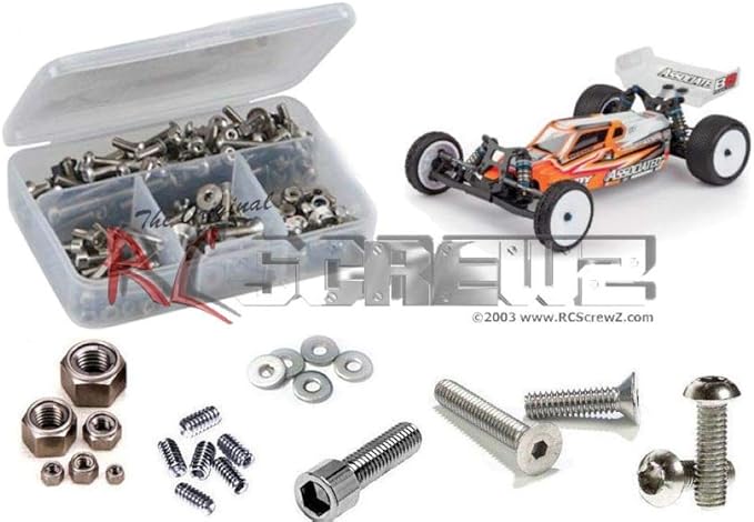 RC Screwz ASS076 - Associated RC10B6 2wd Buggy Stainless Steel Screw Kit