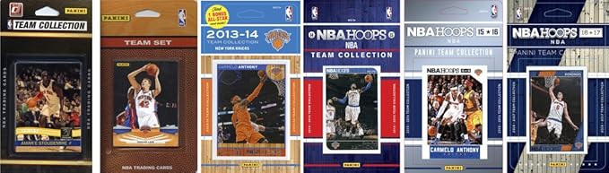 C&ampI Collectables NBA New York Knicks Men's 6 Different Licensed Trading Card Team Sets White