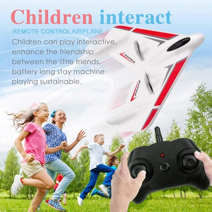 GoolRC FX601 RC Airplane 2.4Ghz 2 Channel Remote Control Plane Easy to Fly RC Aircraft for Beginners Teens and Adults