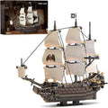 39087 Ghost Mary Pirate Ship Building Block Model Kit 1055 PCS Display Sailing Vessel for Adults