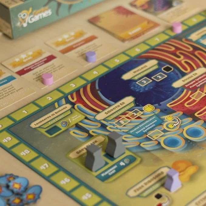 Cytosis: A Cell Biology Board Game | A Science Accurate Strategy Board Game About Building Proteins Carbohydrates Enzymes Organelles &amp Membranes | Fun Science Games for Adults &amp Family Gam