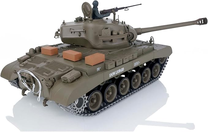 TOUCAN RC HOBBY US in Stock Henglong 1/16 Scale 7.0 Upgraded M26 Pershing RTR RC Tank 3838 Metal Tracks BB Airsoft That Shooting BB Bullets