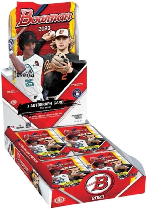 2023 Bowman Baseball Hobby Box (24 Packs/10 Cards: 1 Auto)