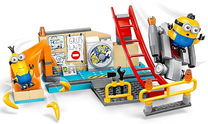 LEGO The Rise of Gru: Minions in Gru’s Lab (75546) Building Toy for Kids an Exciting Toy Lab Set with Kevin and Otto Minion Figures New 2021 (87 Pieces)
