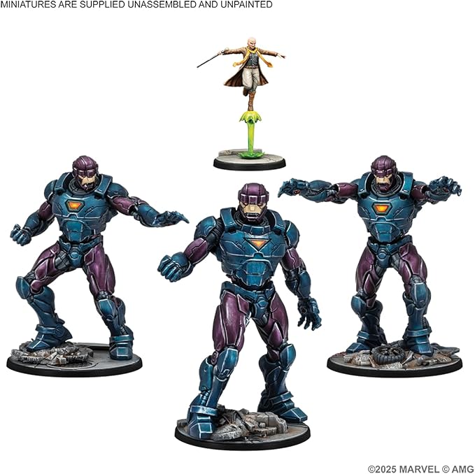 Asmodee Marvel: Crisis Protocol Sentinels Affiliation Pack - Includes Sentinel MK4s Cassandra Nova &amp Sentinel Prime Tabletop Superhero Game Ages 14+ 2 Players 90 Minute Playtime