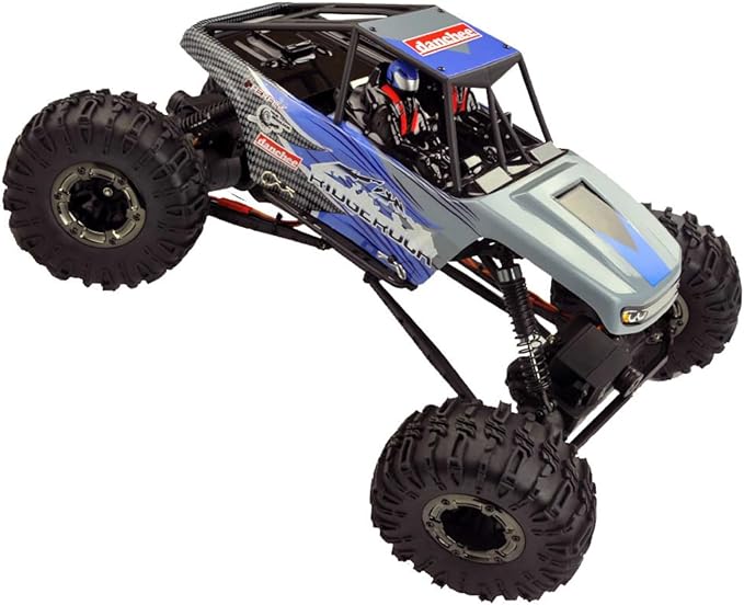 Redcat Racing Danchee Ridgerock 1/10 Scale 4WD Electric RC Rock Crawler – RC Truck RTR with 2.4GHz Radio Dual Motors 4-Wheel Steering USB Charger with RC Crawler Li-ion Battery