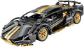 Sport Car Building Block Sets for AdultsTechnical Black Race Car Collectible 1:14 Model Scale MOC Engineering Toys Kits Birthday Gifts for Boys Men Teens Car Fans Age 8+ 8-12 12 13 14 14+