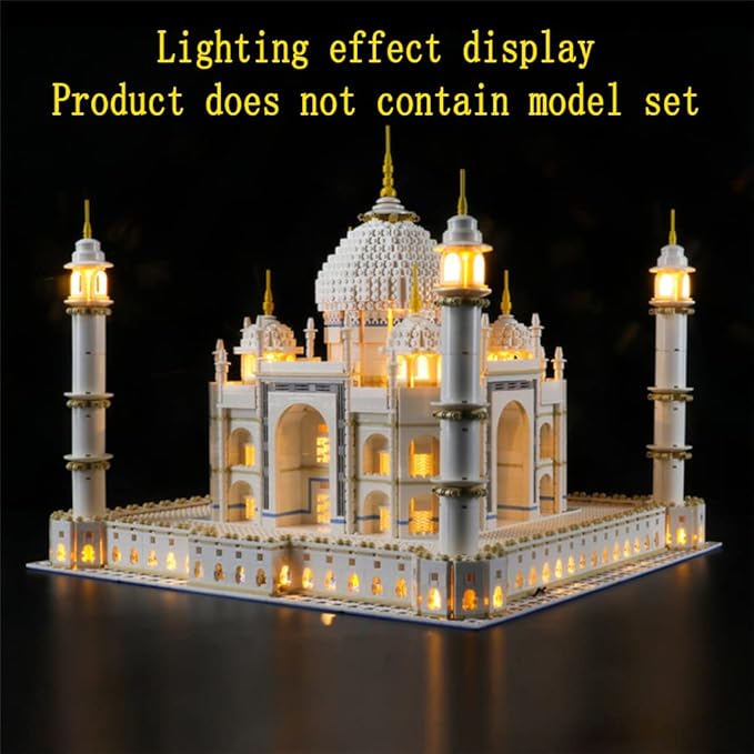 LED Light Kit Compatible with Lego 10256 Taj Mahal (Ver.2017) - Lighting Set for Creator Building Model (Model Set Not Included)