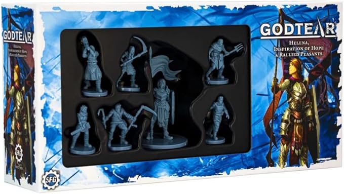 SFG Steamforged Games Godtear The Board Game Bundle: Halftusk Sneaky PEET Helena and Keera Expansion (4 Items)