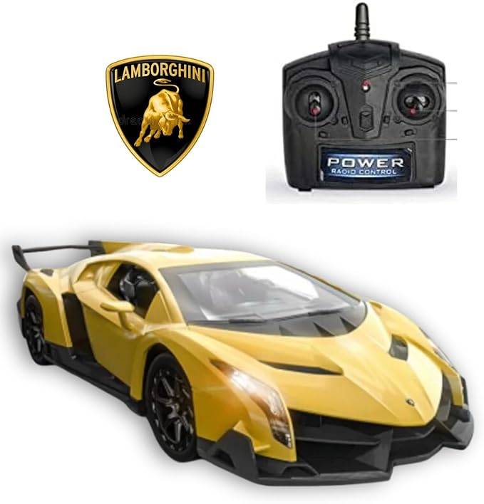 Braha Lamborghini RC Car Yellow 1:24 Scale Age 6+