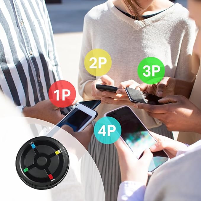 megacom CatchMon X for 4 Account Auto Catcher Compatible for Pokemon Go Plus - Without Vibration - Faster Bluetooth and Stable 65ft Connection Range for Pocket Go Game (4in1)