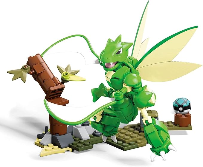 Mega Construx Pokemon Slashing Scyther Construction Set with Character Figures Building Toys for Kids (188 Pieces)
