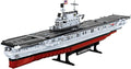 Military Battleship Building Set for Adults Boys 14+ World Class USS CV-6 Enterprise Battleship Collectible Display Model Large Warship Building Set Birthday Gifts (1883 Pieces)