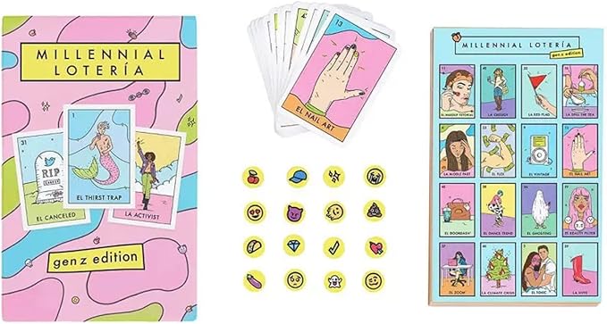 Blue Star Press Millennial Loteria Board Game: Gen Z Edition