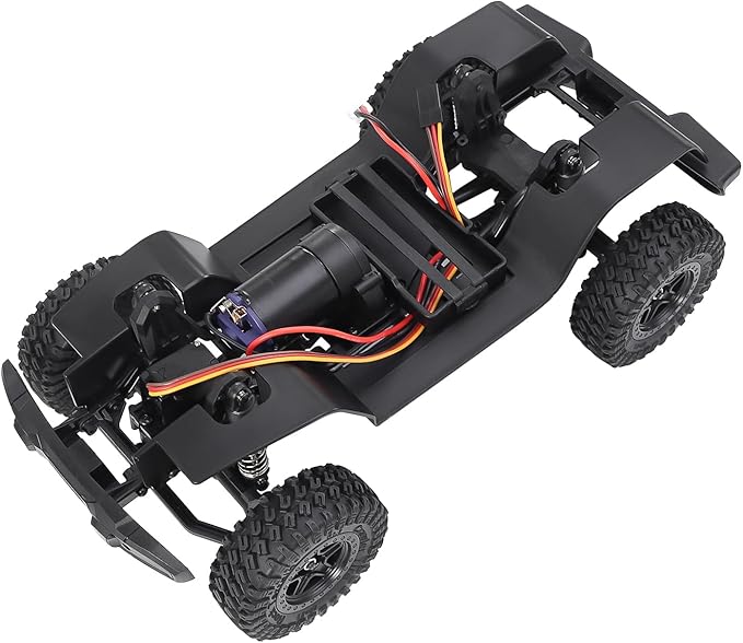 for TRX4M 155mm 6.10in Wheelbase Assembled Frame Chassis Front Rear Axles Gearbox for 1/18 AX-8560 Rc Crawler TRX4-M Bronco Defender