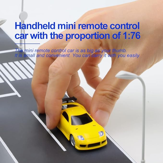 1:76 Turbo Racing Scale RC Sport Car Table Racing Remote Control Mini Model Car Full Proportional RTR Kit Toys (C71white)