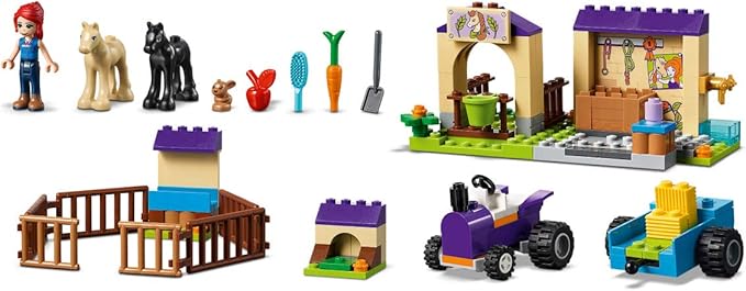 LEGO Friends 4+ Mia's Foal Stable 41361 Building Kit (118 Pieces)