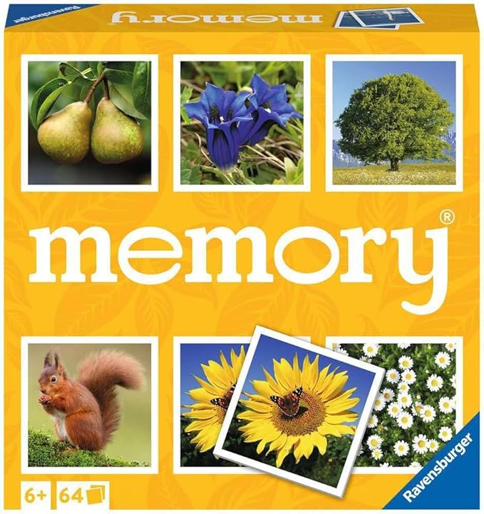 Ravensburger Nature Memory Game - Matching Picture Snap Pairs for Kids Age 6 Years Up