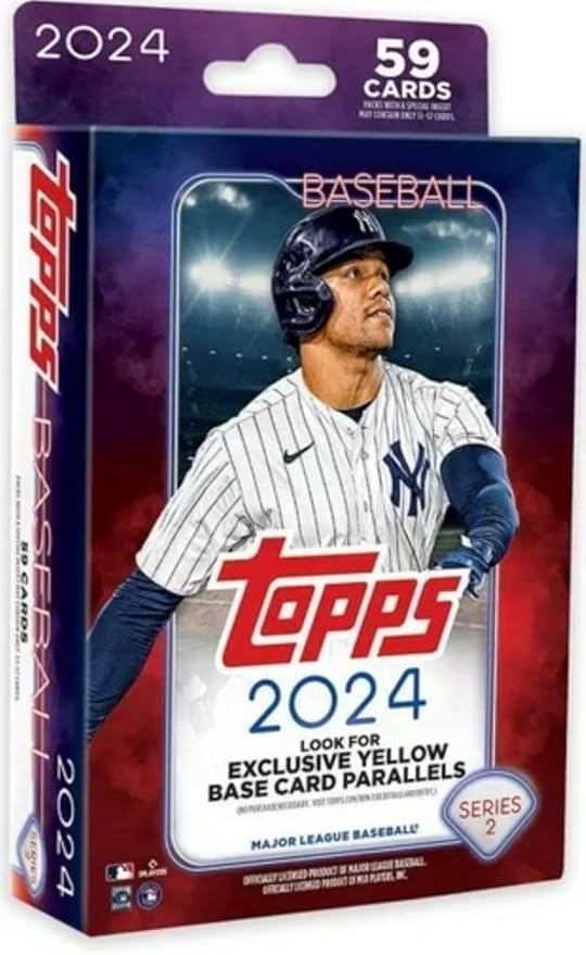 Topps 2024 Baseball Trading Cards 59 Cards Series 2 Hanger Pack Navy/Red/White